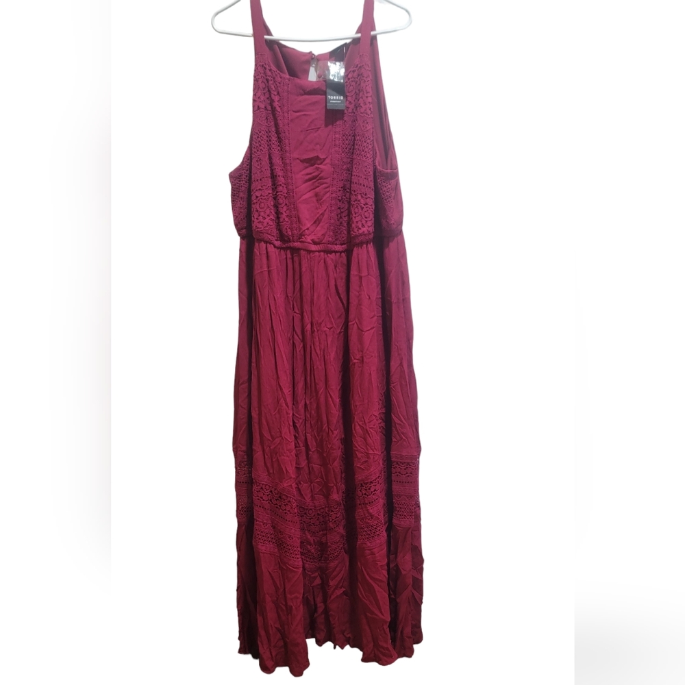 Torrid NWT red maxi dress size 3